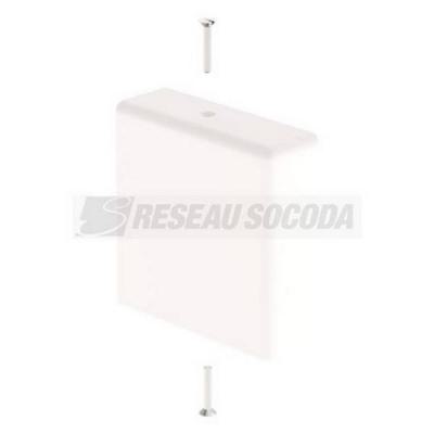  Embout fermeture blanc 35X35 