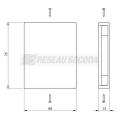  Embout fermeture blanc 60X75 