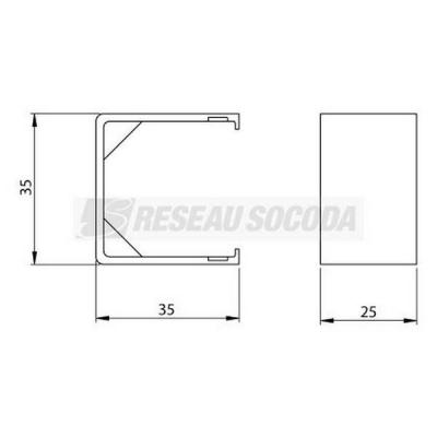  Joint de couvercle blanc 35X35 