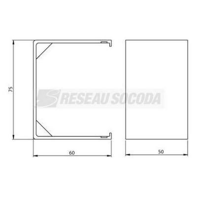  Joint de couvercle blanc 60X75 