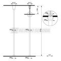  Colonne faux-plafond O50 3,10m 