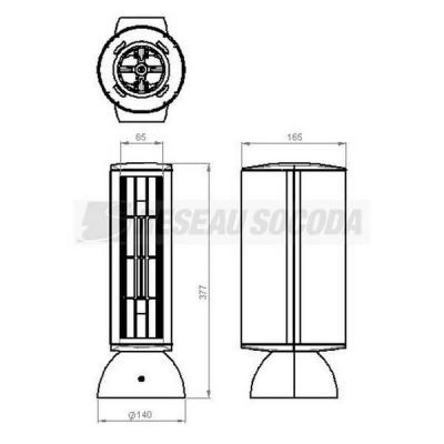  Colonnette 8 appareillages 65 