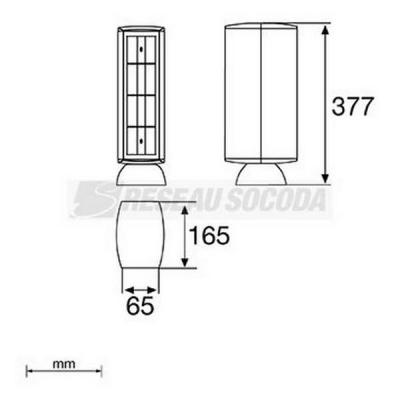  Colonnette 8 appareillages 65 