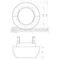  Enjoliveur faux-plafond O50 
