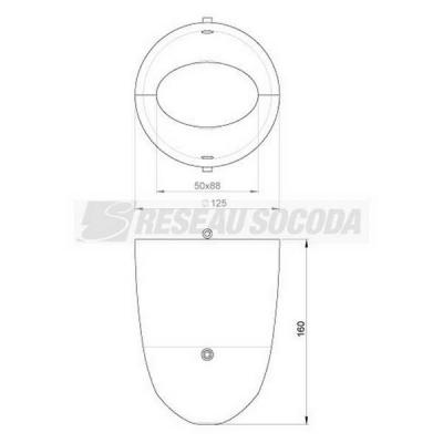  Enjoliveur plafond 50x88 