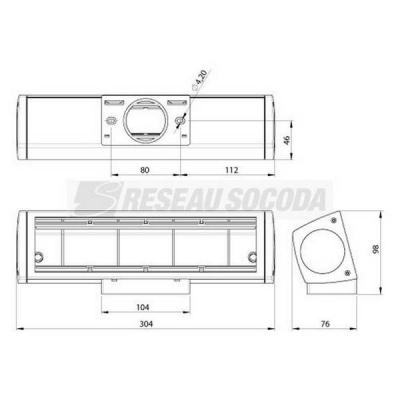  Bo�tier mobilier 4p mont. fixe 
