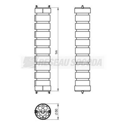  Guide articul� 1m ferm� graphi 