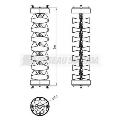  Guide articul� 3m transparent 