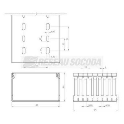  Goulotte c�blage 60x100 