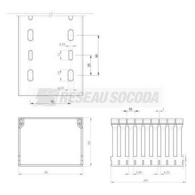  Goulotte c�blage 60x80 