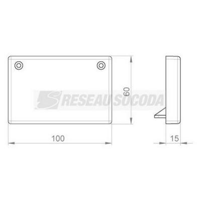  Embout de fermeture 60x100 
