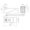  Support horizontal isolant L15 