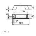  Support vertical isolant L150 