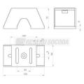  Support vertical isolant L150 