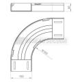  Coude plat 90� 60x150 