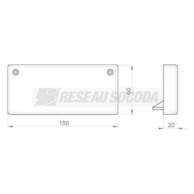  Embout de fermeture 60x150 