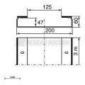  Chemin de c�bles fond plein 60 