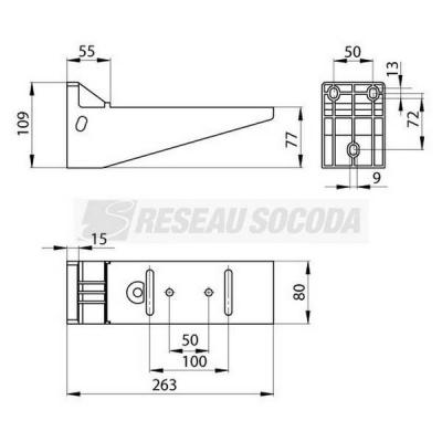  Support horizontal isolant L20 