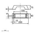  Support vertical isolant L200 
