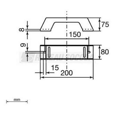  Support vertical isolant L200 