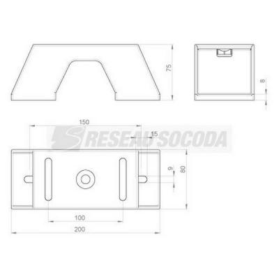  Support vertical isolant L200 