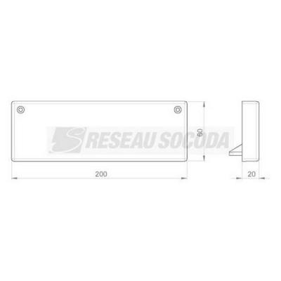  Embout de fermeture 60x200 