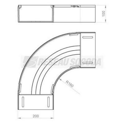  Coude plat 90� 100x200 