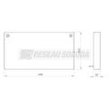  Embout de fermeture 100x200 