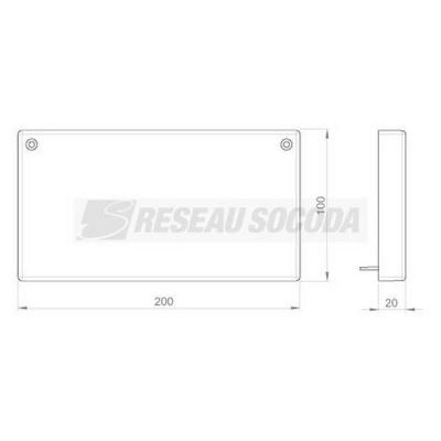  Embout de fermeture 100x200 