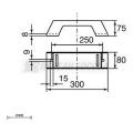  Support vertical isolant L300 