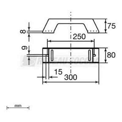  Support vertical isolant L300 
