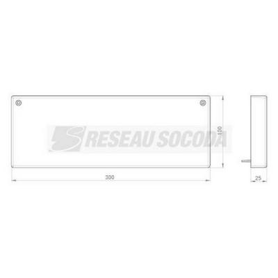  Embout de fermeture 100x300 