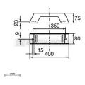 Support vertical isolant L400 