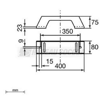  Support vertical isolant L400 