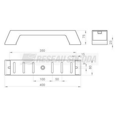  Support vertical isolant L400 