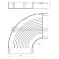  Coude plat 90� 100X400 