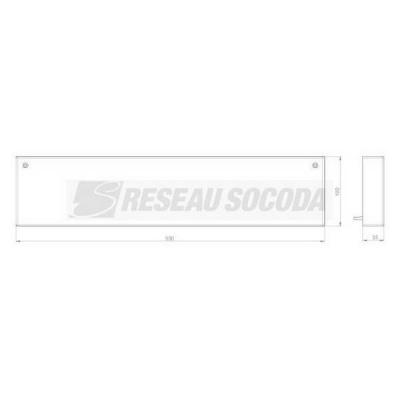  Embout de fermeture 100x500 