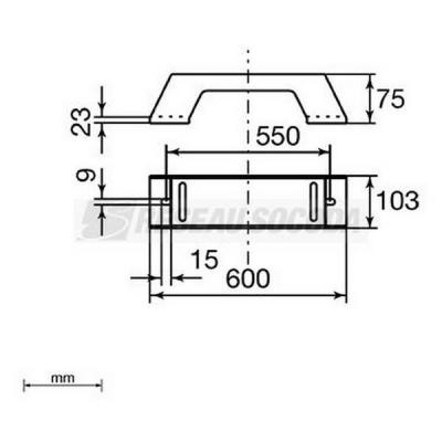  Support vertical isolant L600 