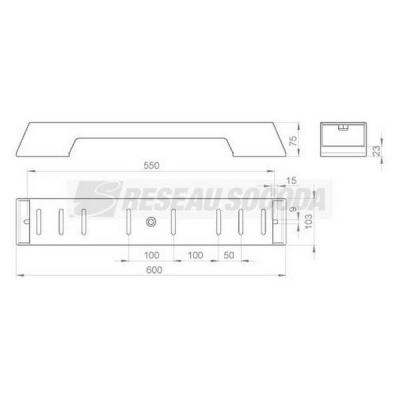 Support vertical isolant L600 
