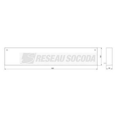  Embout de fermeture 100x600 