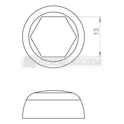  Capuchons isolant vis hexa. 