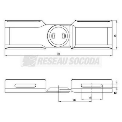  Charni�re verticale H100 SH 
