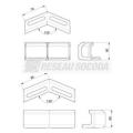  Eclisses angle plat H60 
