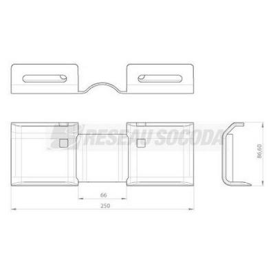  Charni�re horizontale H100 SH 
