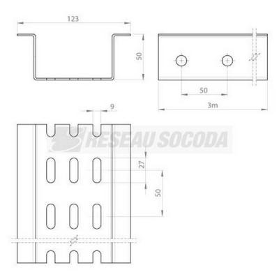  Om�ga pr�perc� 3 m Inox 