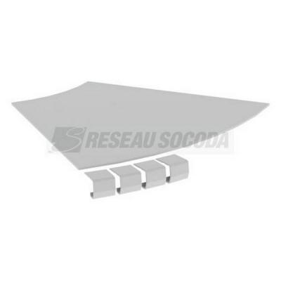  Couvercle coude plat 45� L400 