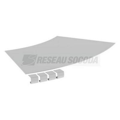  Couvercle coude plat 45� L400 