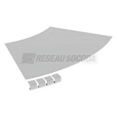  Couvercle coude plat 45� L500 