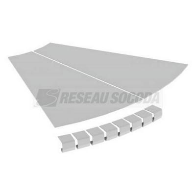 Couvercle coude plat 45� L600 
