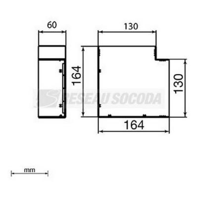  Angle plat 60x130 